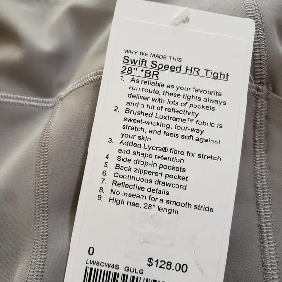 Lululemon Swift Speed Tight Leggings